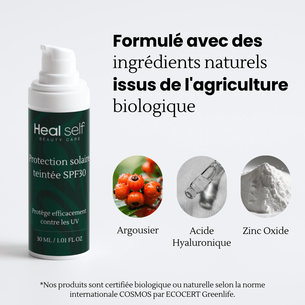 Protection solaire teintée, SPF30 - HealSelf